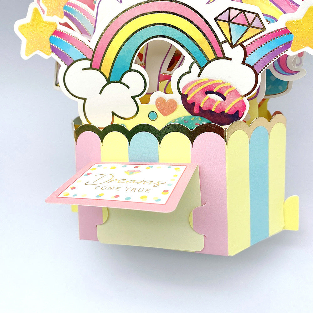 Wholesale Mother's Day 3D Paper Sculpture Greeting Card Decorative Ornaments