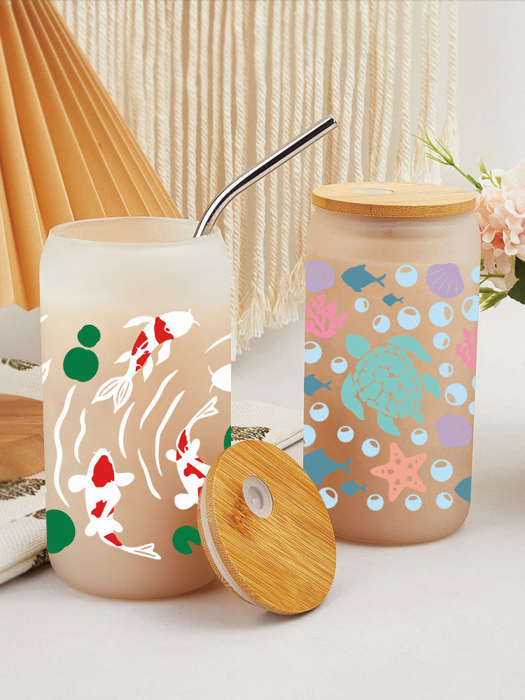 Wholesale  cartoon printing heat transfer Cup sticker 23cm x 11cm 16oz Cup UV DTF Wraps