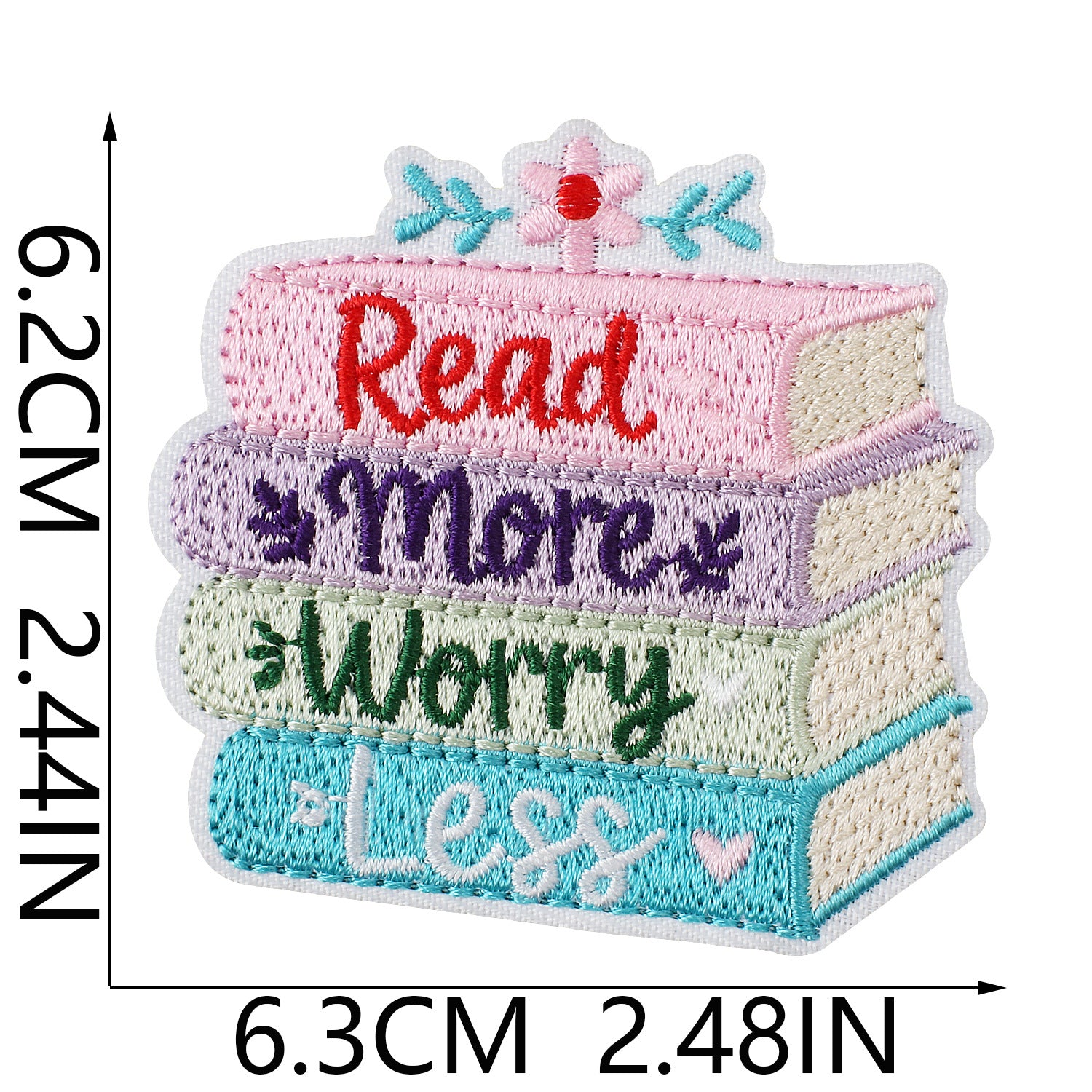 Wholesale Iron On Embroidered Patch Bear Book Design For Bags And Clothing Chic Boutique Craft