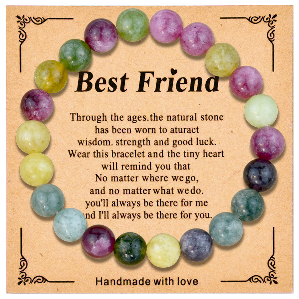 Wholesale  8mm colorful crystal beaded bracelet