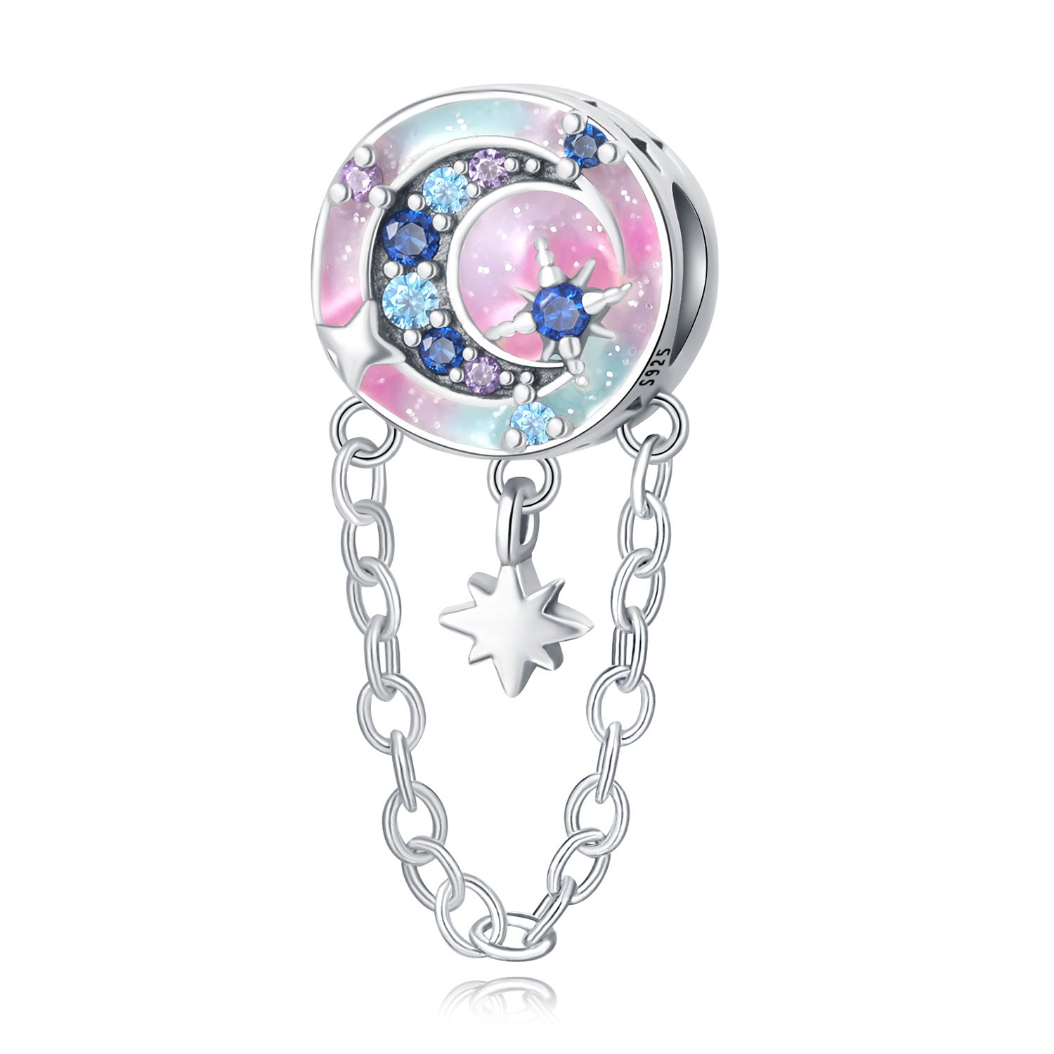 Wholesale Diverse Stars Moon Sun Pure Silver Charms