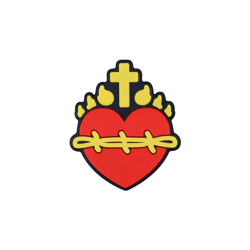 Wholesale 20pcs Cross Silicone Beads