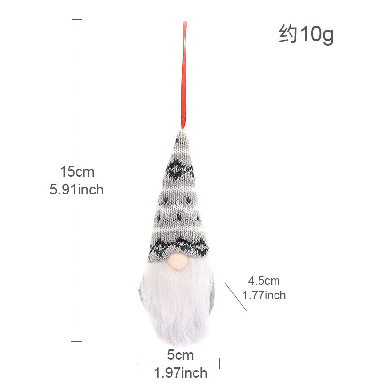 Wholesale Christmas Decoration Creative Knitted Small Doll Decoration