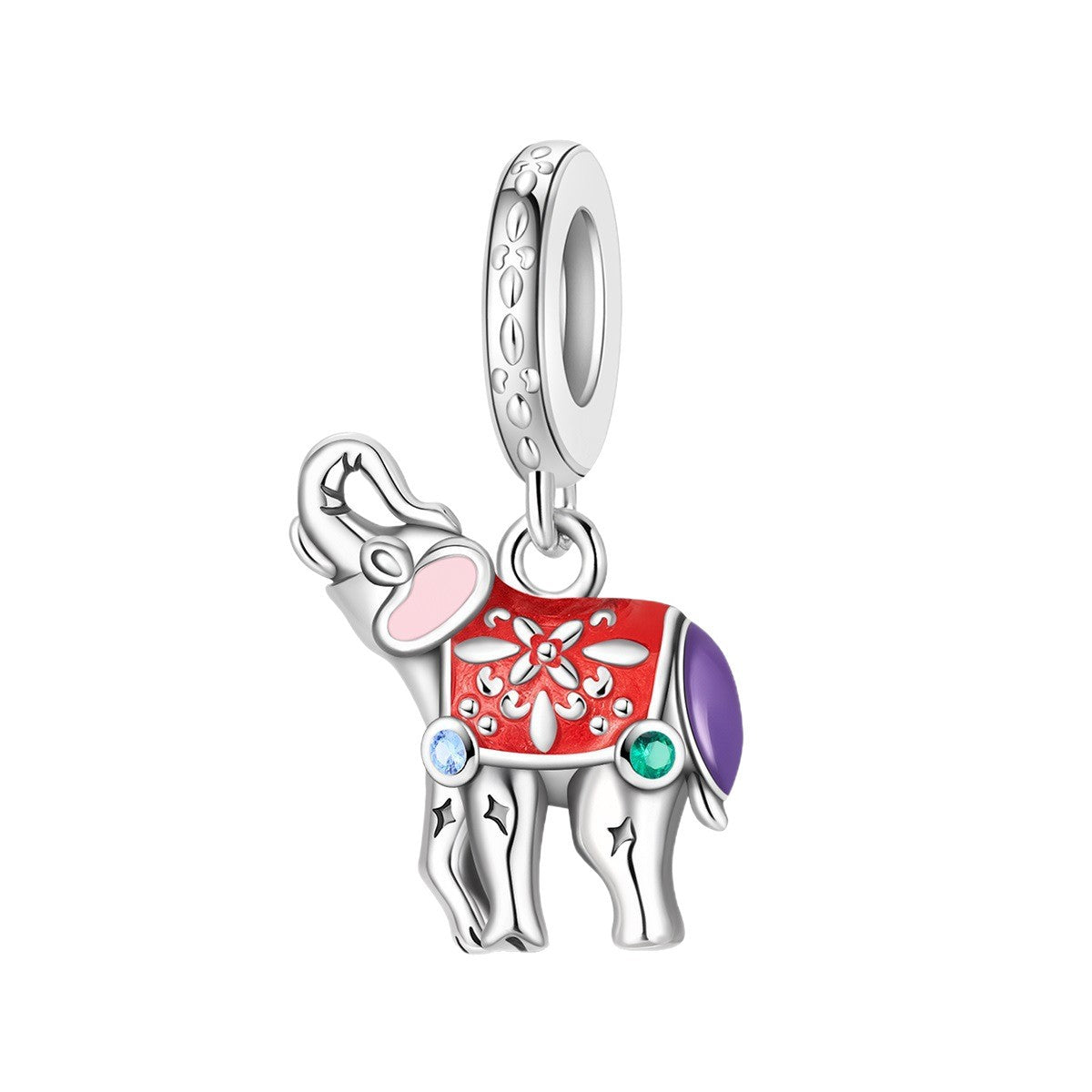 Wholesale Animal Elephant Cat Swan Silver Plated Charms