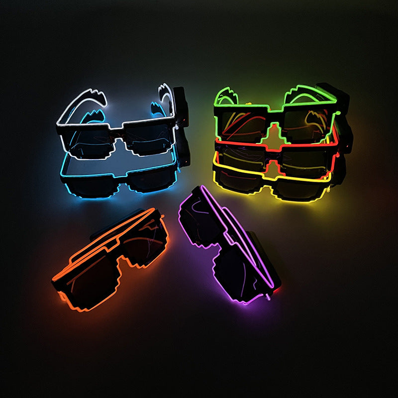 Wholesale Bar nightclub wireless luminous glasses sunglasses party LED disco atmosphere props