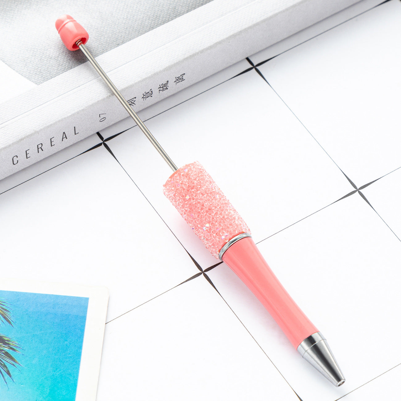 Wholesale DIY sugar beaded pen rhinestone ballpoint beadable pen