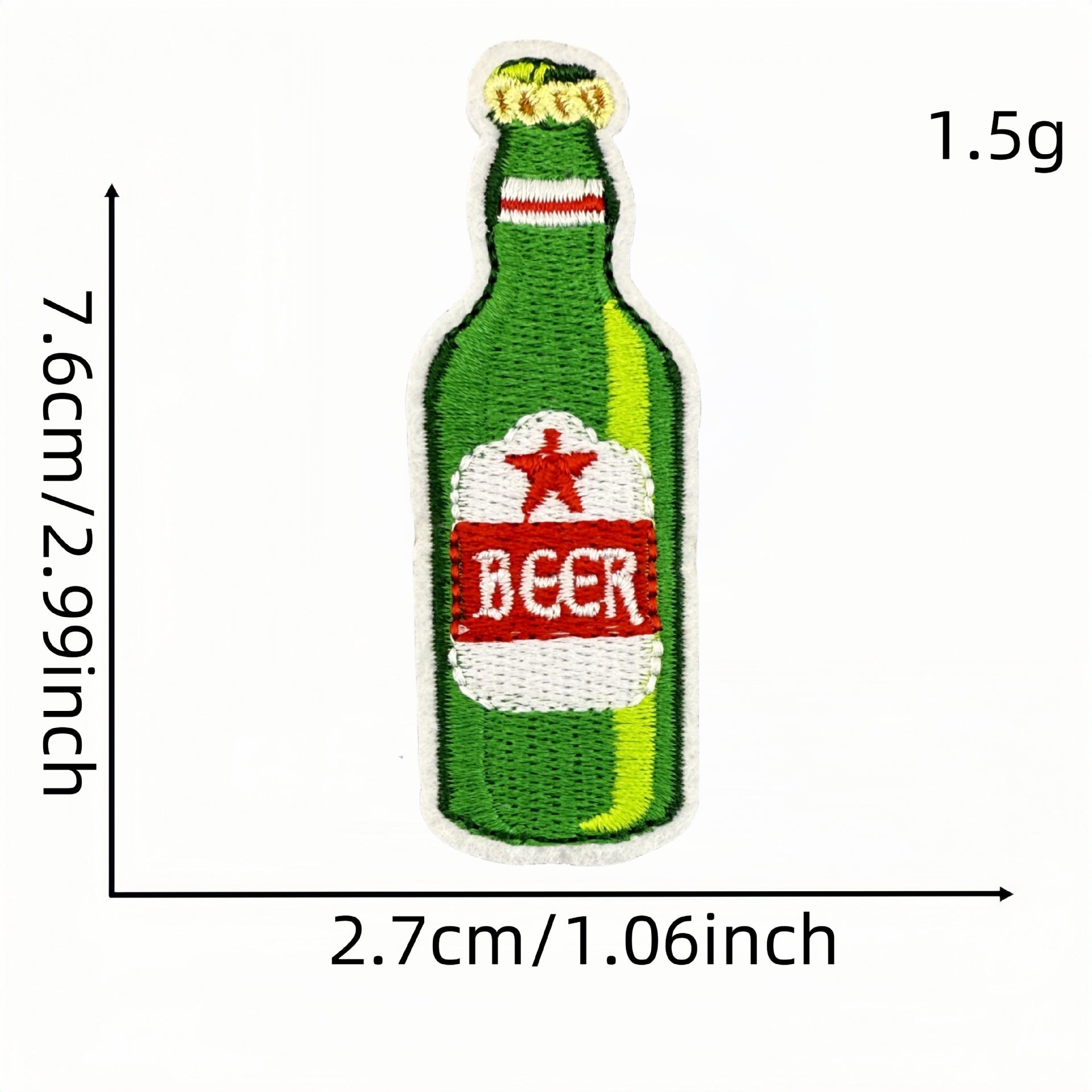 Wholesale Cartoon beer cup embroidery cloth patch embroidery iron-on patch