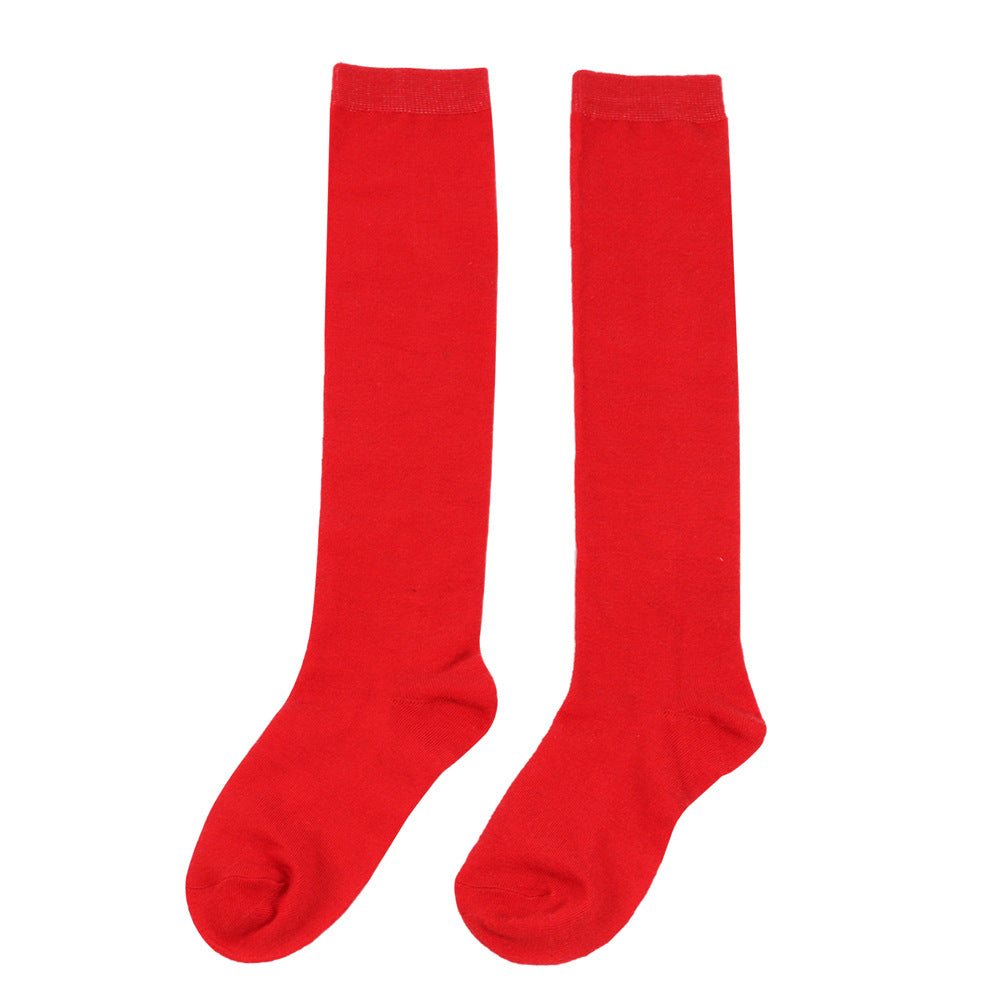 Wholesale Children's Christmas Knitted Striped Over-the-Knee Socks