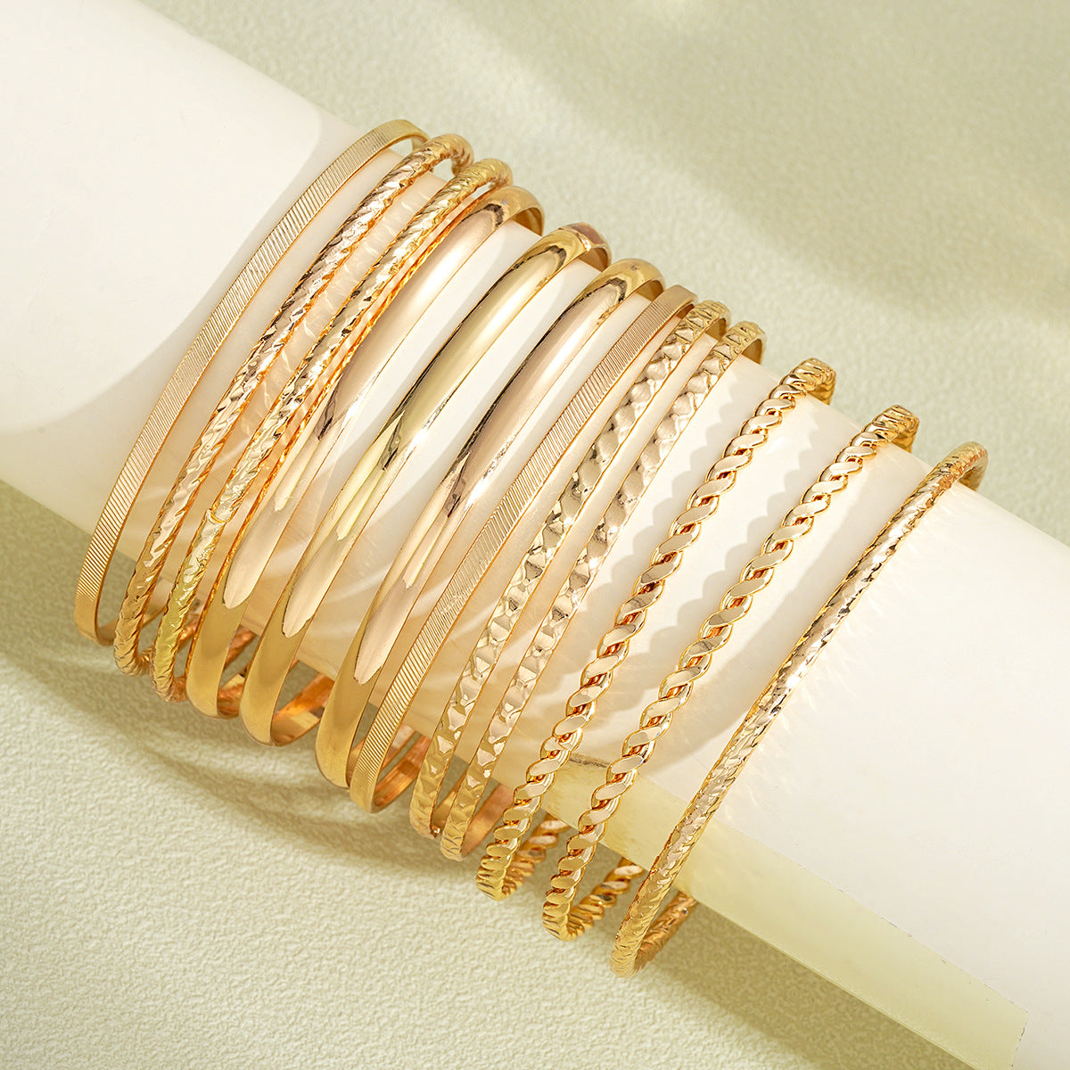 Wholesale Retro exaggerated stacking wide bracelet set