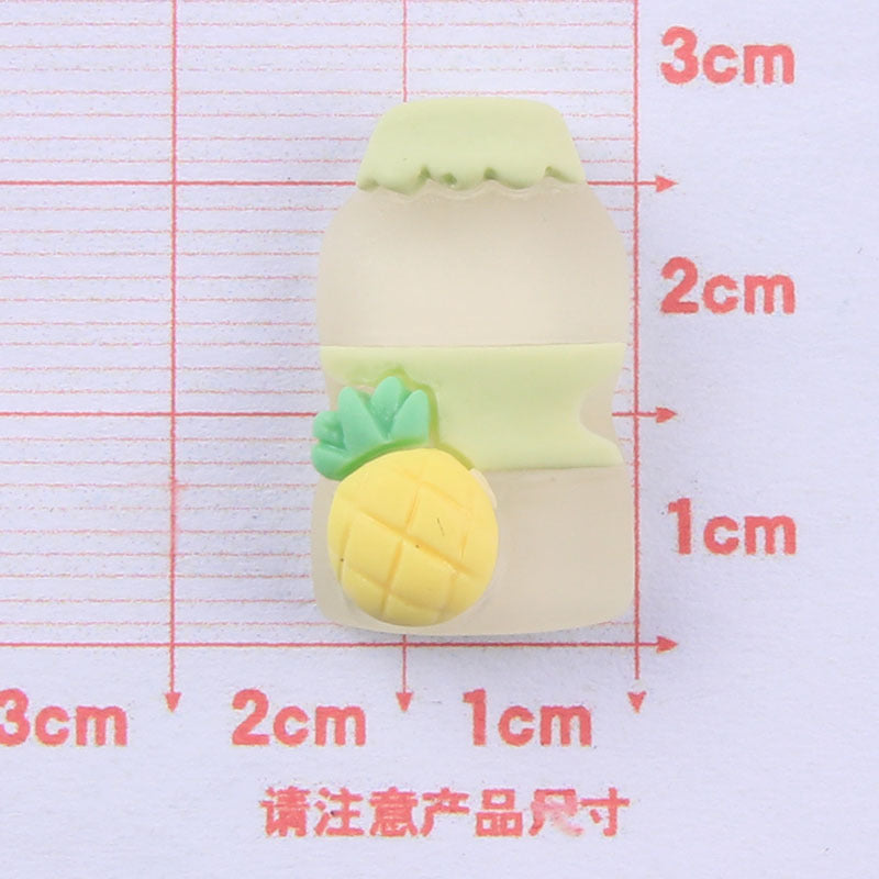 Wholesale semi-transparent sweet juice bottle resin cream glue Phone Case