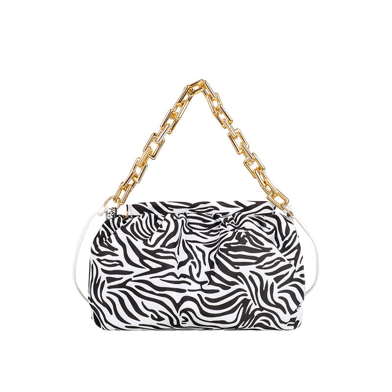 Wholesale PU Cow Print Zebra Print Butterfly Shoulder Bag