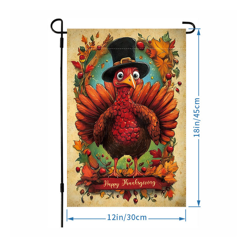 Wholesale Thanksgiving Garden Flag Hanging Flag Party Atmosphere Garden Flag