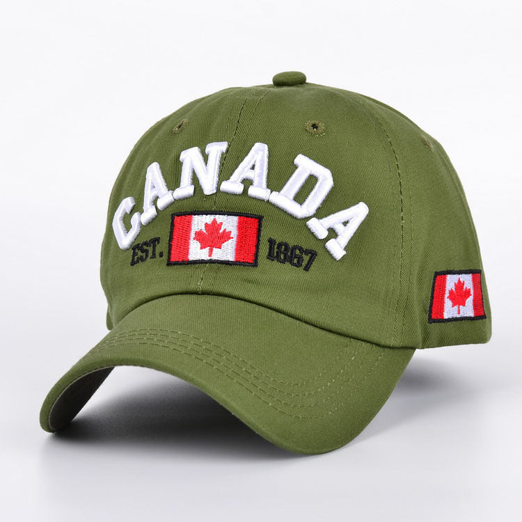 Wholesale Cotton Maple Leaf Canadian Flag Baseball Cap