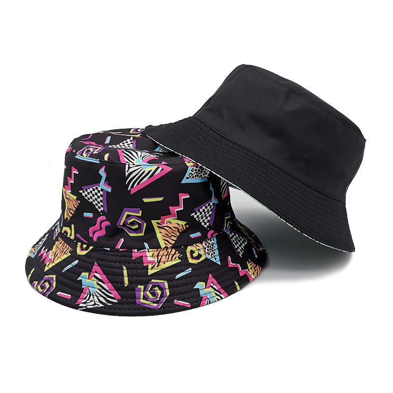 Hombo de cubo de graffiti retro de rombo geométrico de poliéster al por mayor