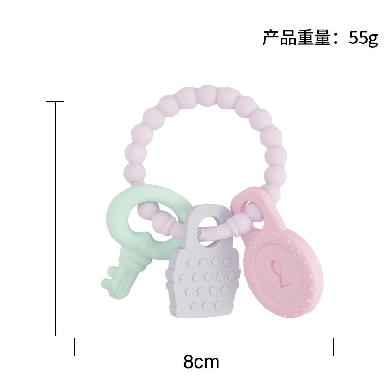 Wholesale Baby Bracelet Key Teething Stick Silicone Bite Music