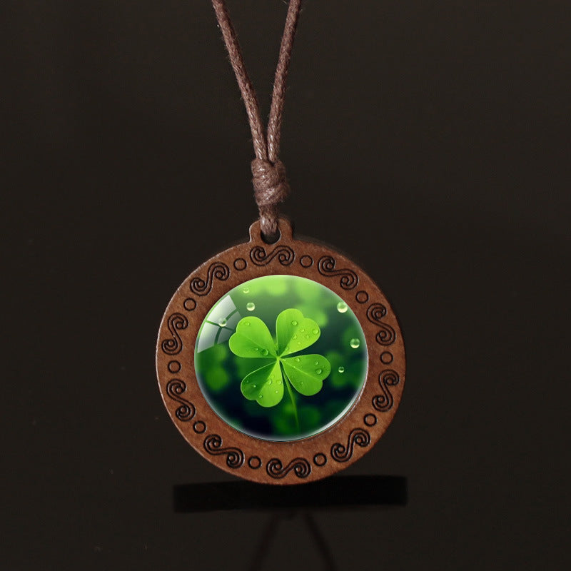 Wholesale  Lucky Four-Leaf Clover Pendant  Necklace