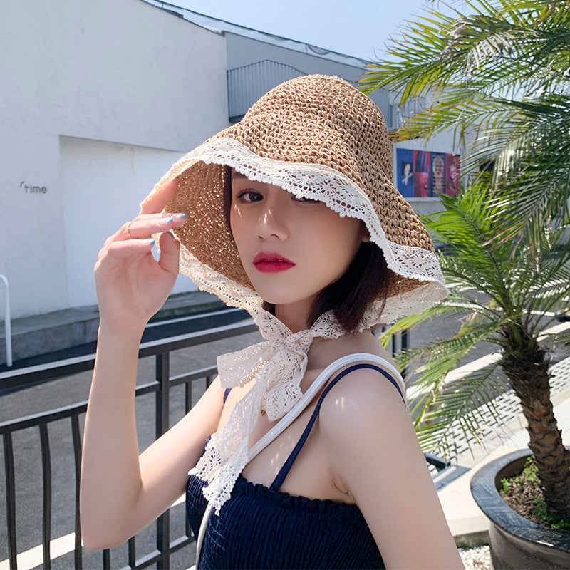 Wholesale Lace Straw Hat