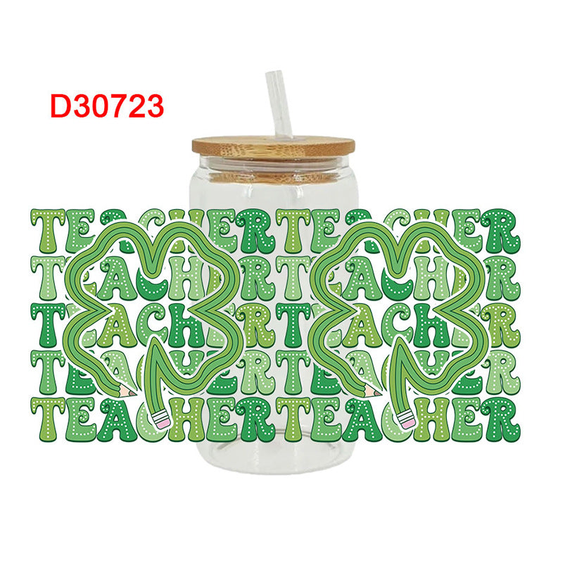 Wholesale Green St. Patrick's Day Series 16oz Cup UV DTF Wraps