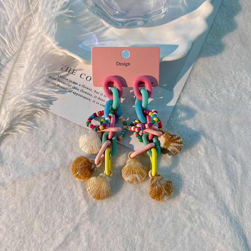 Wholesale Town Shop Treasure Acrylic Earrings