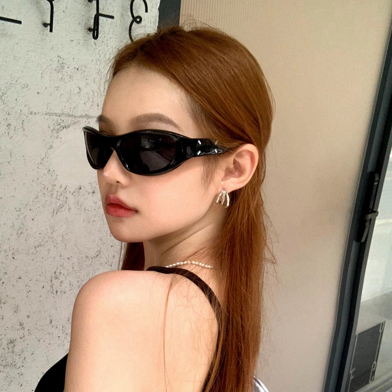 Wholesale Technological punk style riding ancient headband sunglasses