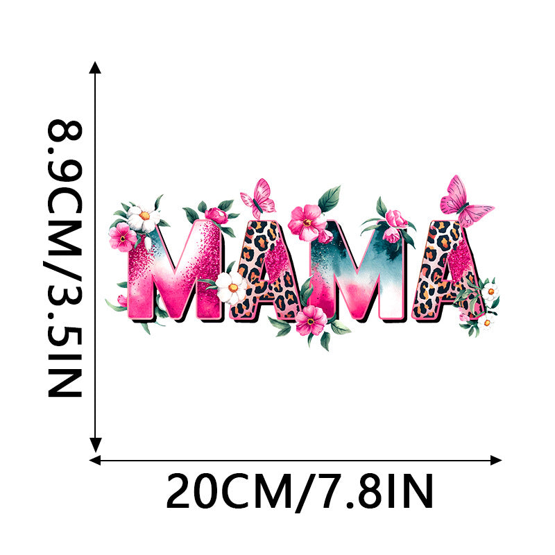 Wholesale 10pcs Leopard print bow Mother's Day UV DTF Ready to Press Transfers Wraps