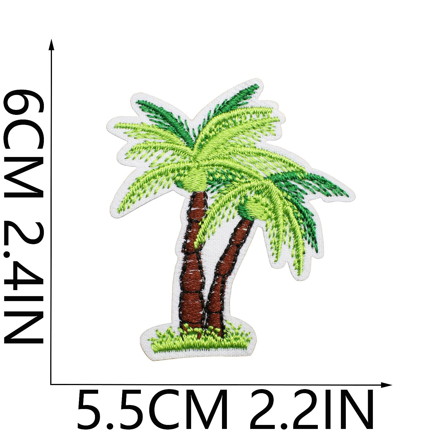Wholesale Trendy Hawaiian Tropical Embroidered Patch With Flamingo Palm Tree Pineapple Clothing DIY Accessory Resale
