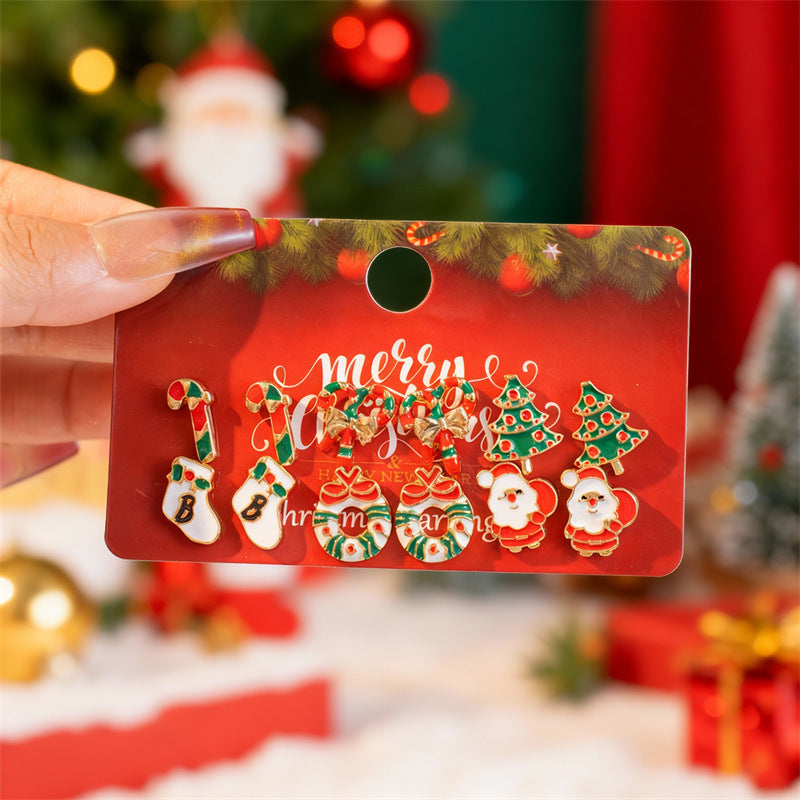 Wholesale Christmas earrings with colorful light bulbs and bells  Earrings Set