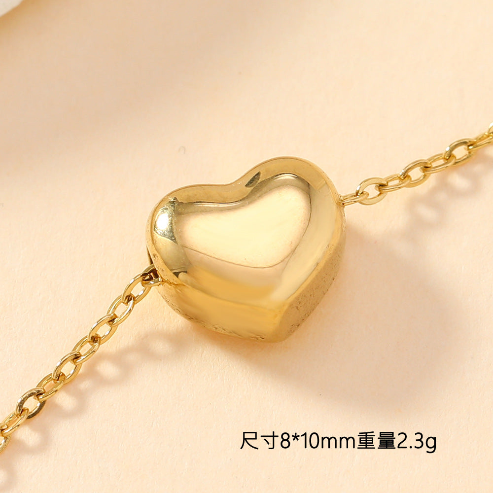 Wholesale Single Pendant Stainless Steel Love Cross Element Pendant DIY Bracelet Necklace Accessories