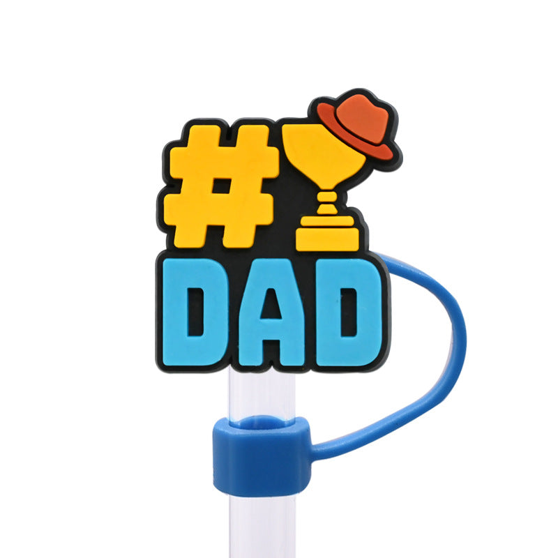 Wholesale Random 100pcs/pack    Father' s Day internet celebrity dust plug straw hat  Straw Tube Cap