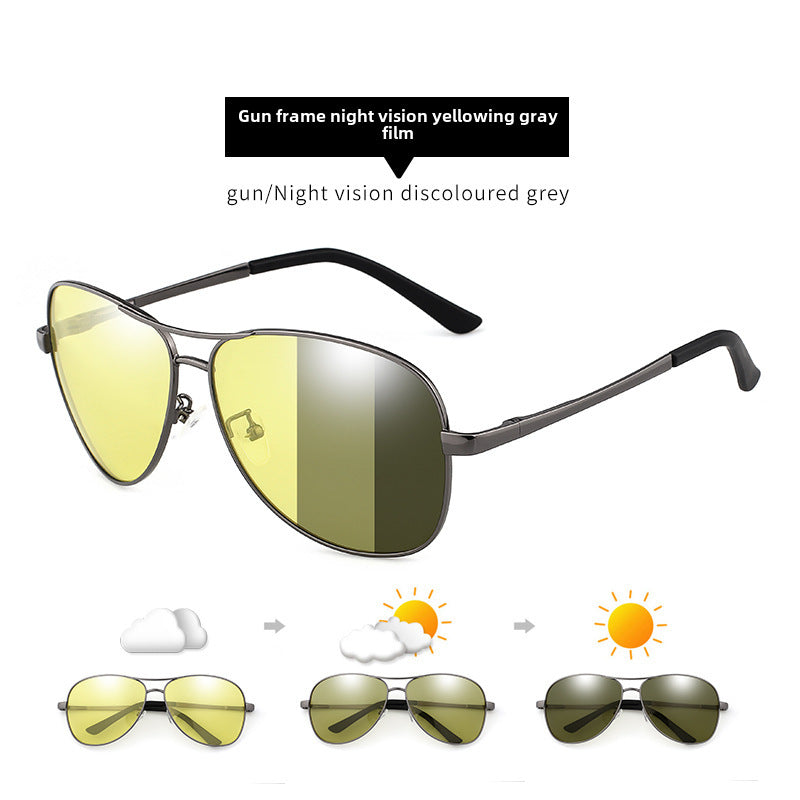 Wholesale Color Changing Night Vision Polarized Sunglasses