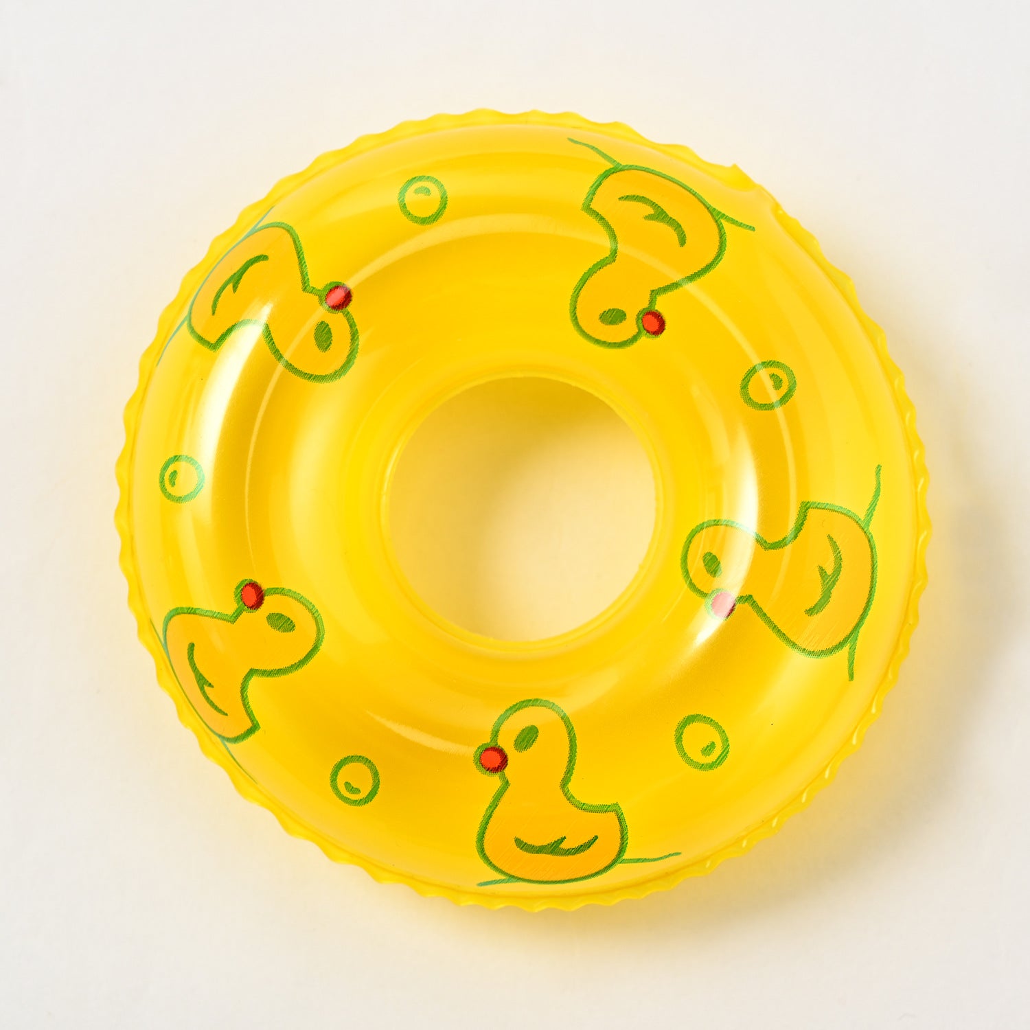 Wholesale Children's small toy mini swimming ring small yellow duck accessories milk tea shop Donut small swimming ring