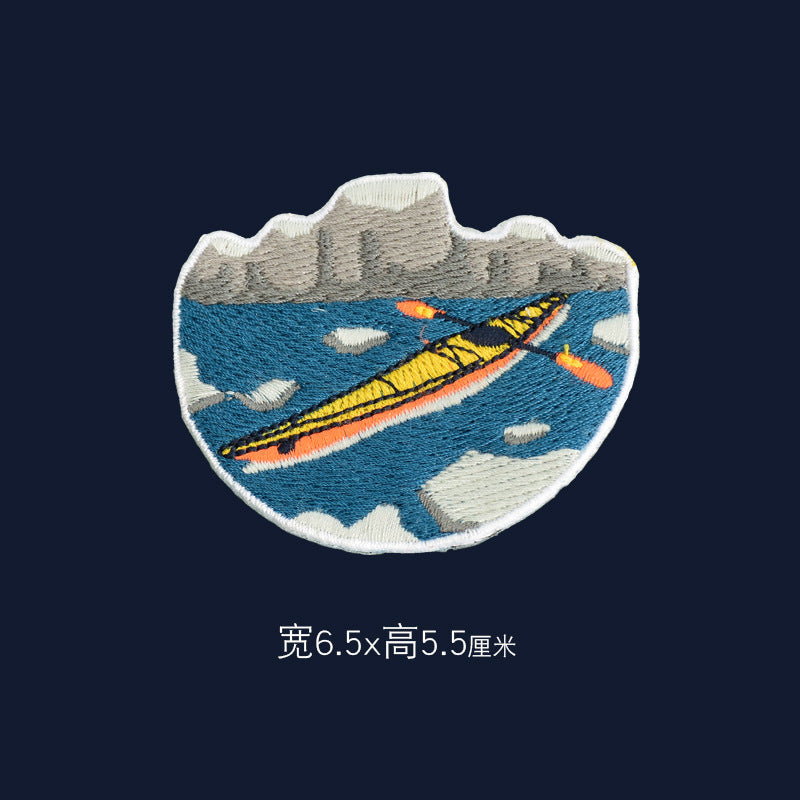 Wholesale Embroidered Extreme Sports Logo Patches Stylish Emblem Badges For Coats And Bags Fashion DIY Accessory