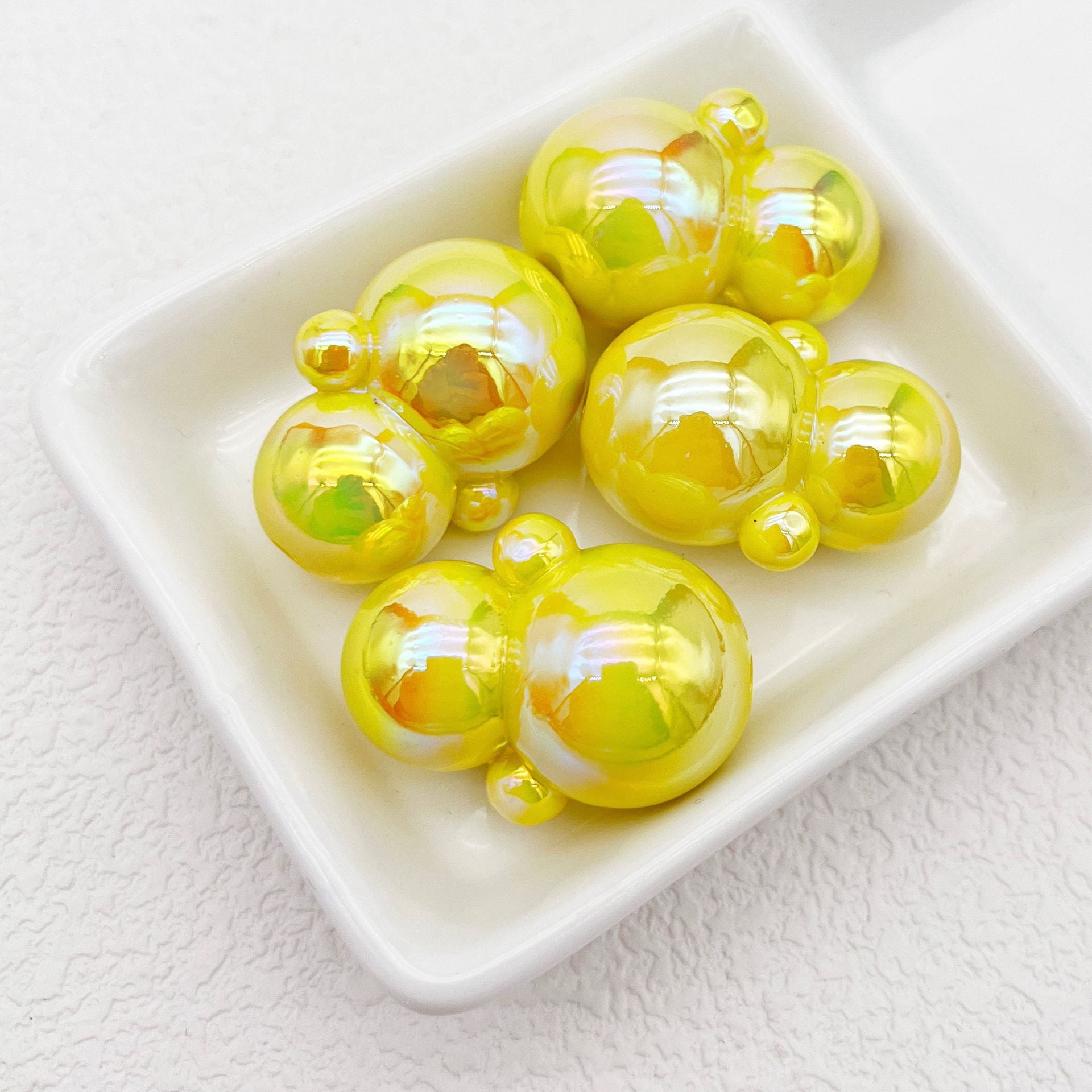 Wholesale Snowman Acrylic Beads Straight Hole Beading Diy Accessories