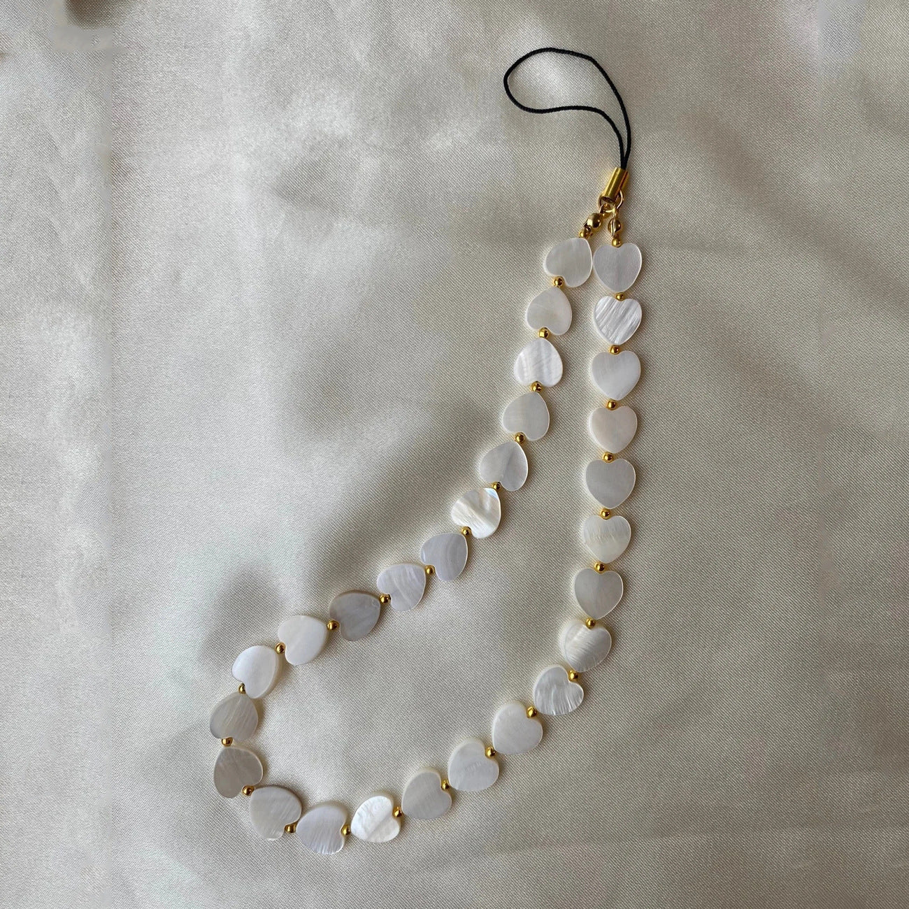 Wholesale Heart Seashell Beaded Phone Chain Keychains Phone Case Accessories