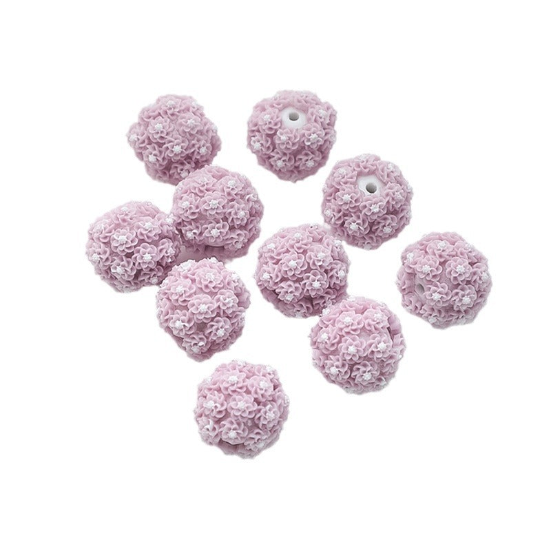 Wholesale of 50PCS Soft Ceramic Multi-color Daisy Flower Beads