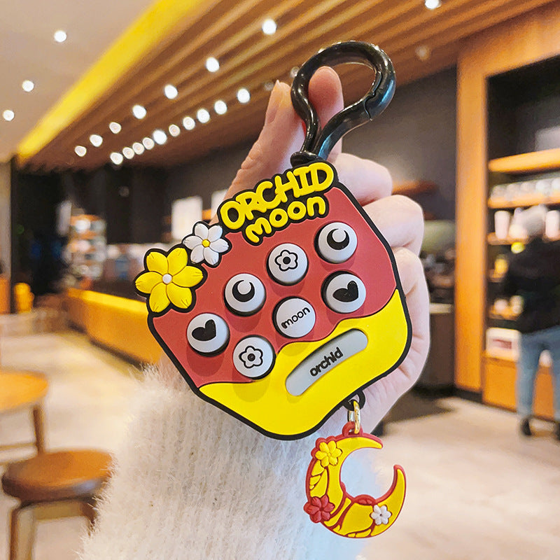 Wholesale Plastic Sakura Gopher Machine Decompression Game Machine Keychain