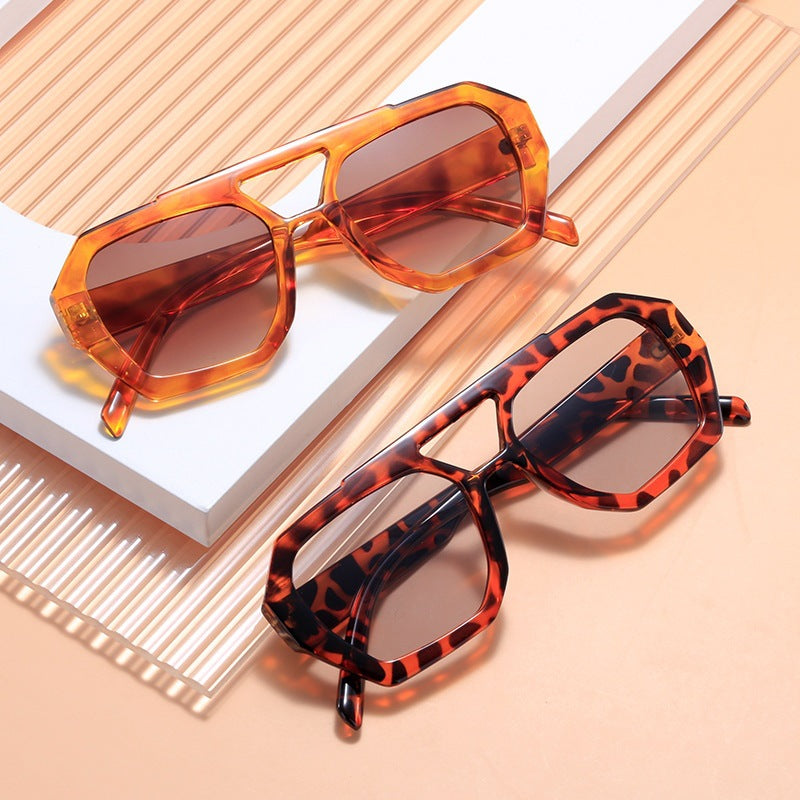 Wholesale Square Double Beam PC Sunglasses