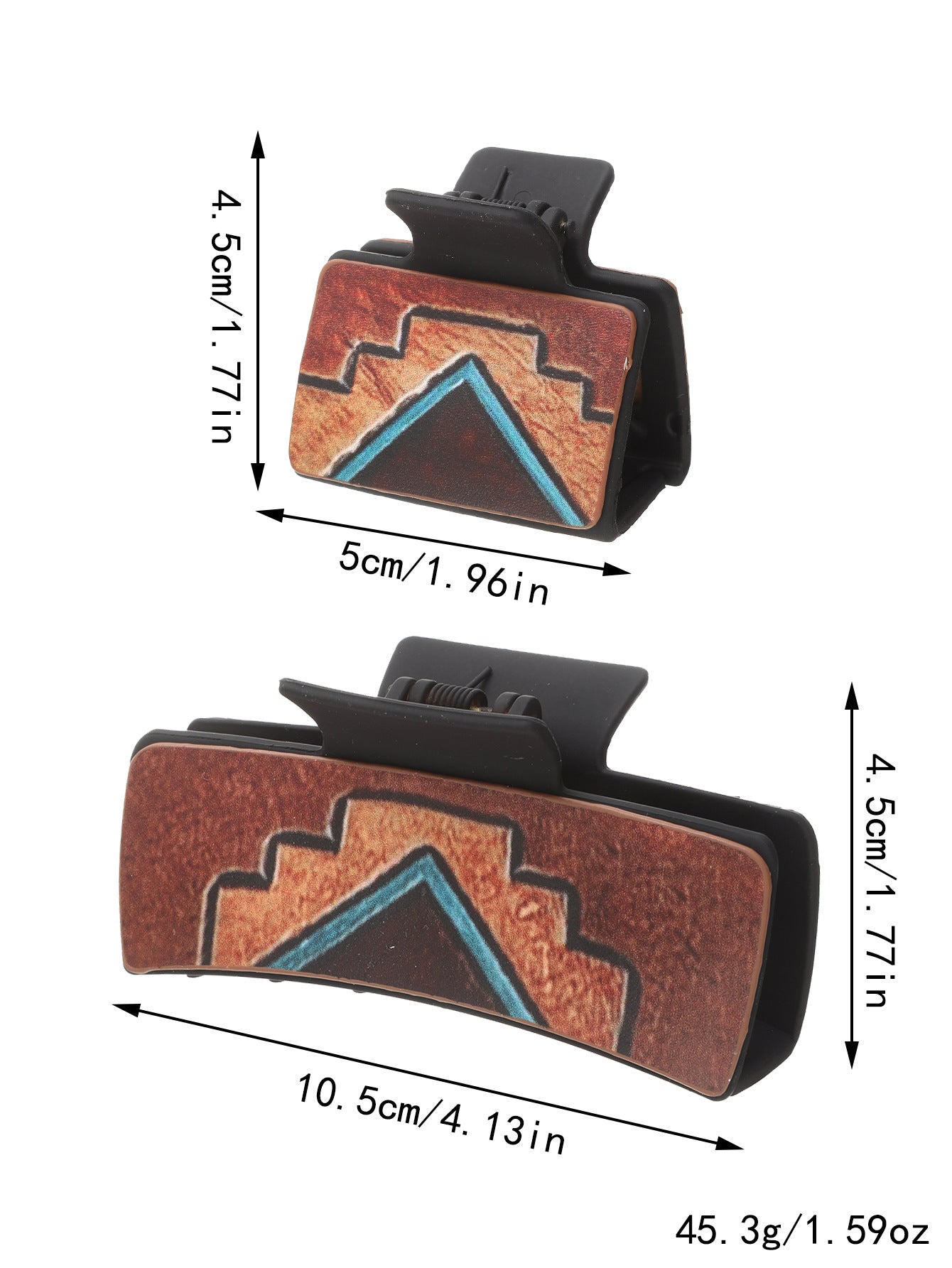 Wholesale  Western Style Sunflower Cactus Leather Hairpin Combination suit Shark Clip