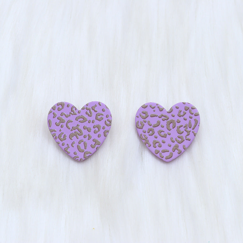 Wholesale Christmas Love Shape Snowflake Leopard Star Acrylic Earrings