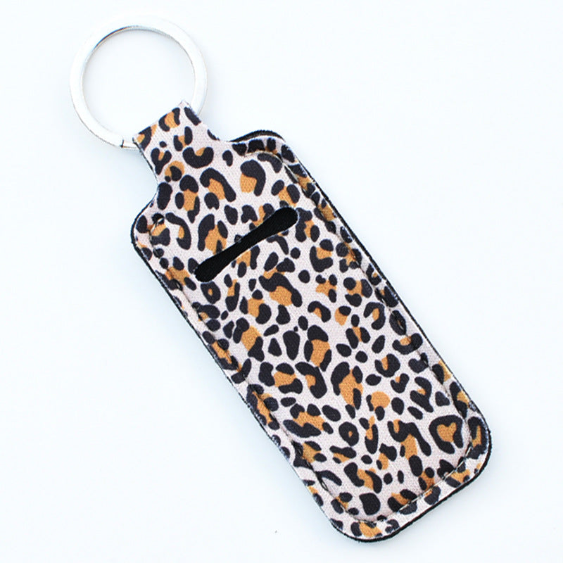 Wholesale Cactus Leopard Print Rose Flower Lipstick Set Keychain