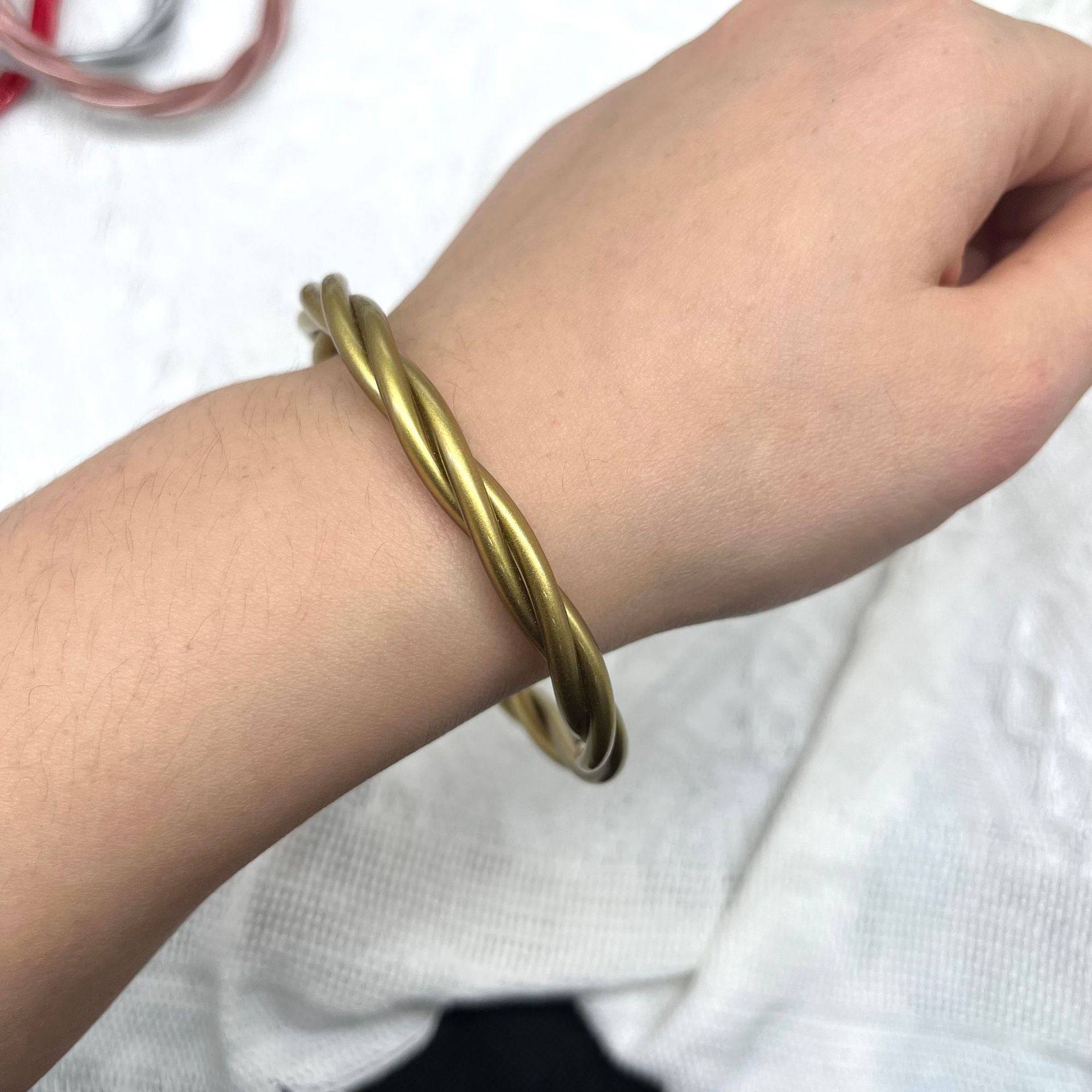 Wholesale Twisted Rope Design Silicone Bracelet