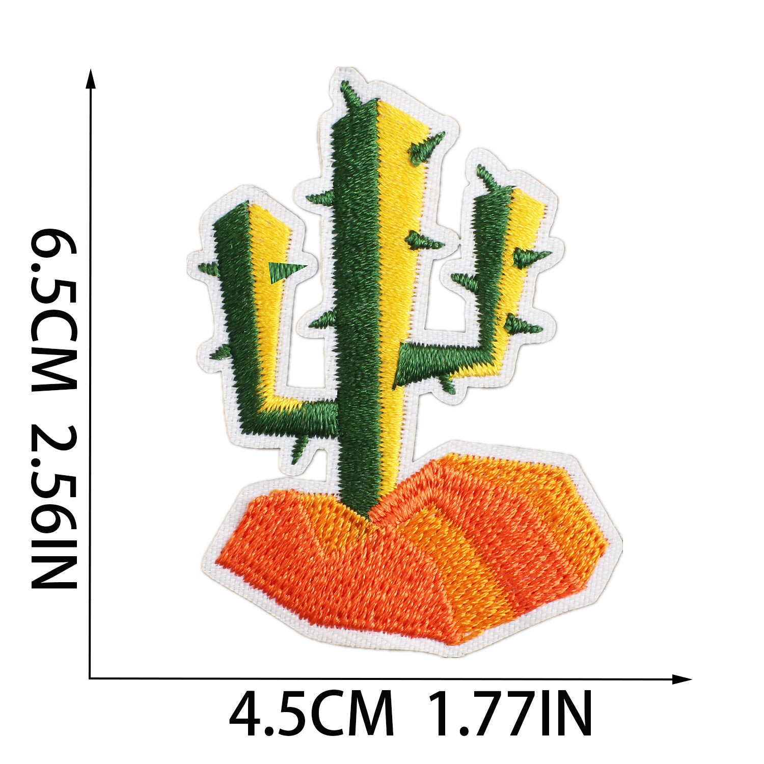 Wholesale Western Cowboy Cactus Embroidery Patch Polyester Thread DIY Decorative Accessory For Clothing Bags Resale