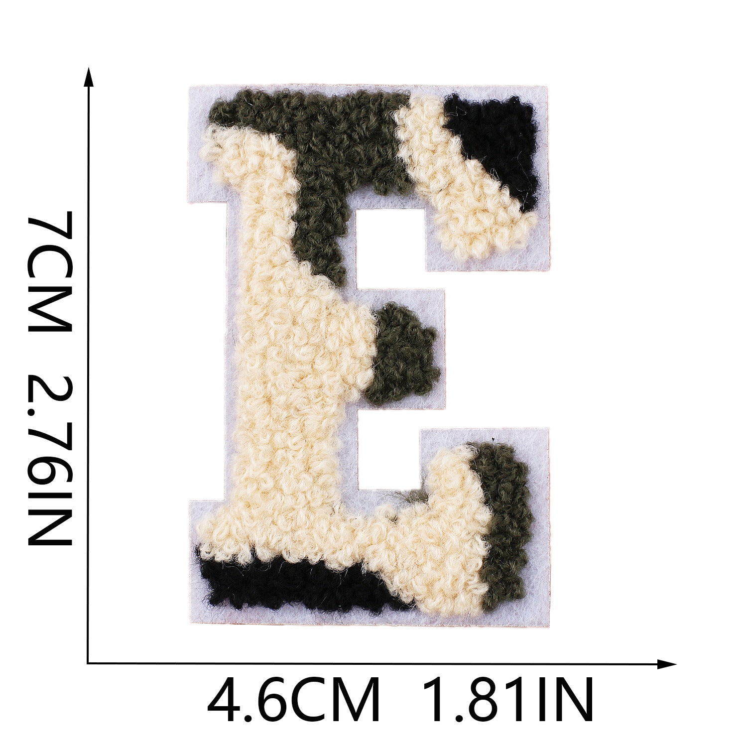 Wholesale Camouflage English letter embroidered towel patch