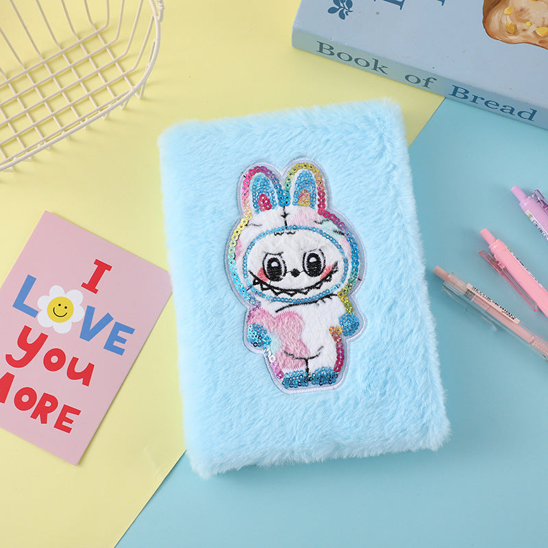 Wholesale Cartoon Kabu Stuffed Notebook Cute Candy Color Student Notebook OLY Exclusive