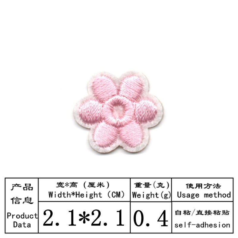 Wholesale Embroidery Thread Self Adhesive Patch Set Heart And Flower Designs For Clothing And Towel Decor Boutique Resale