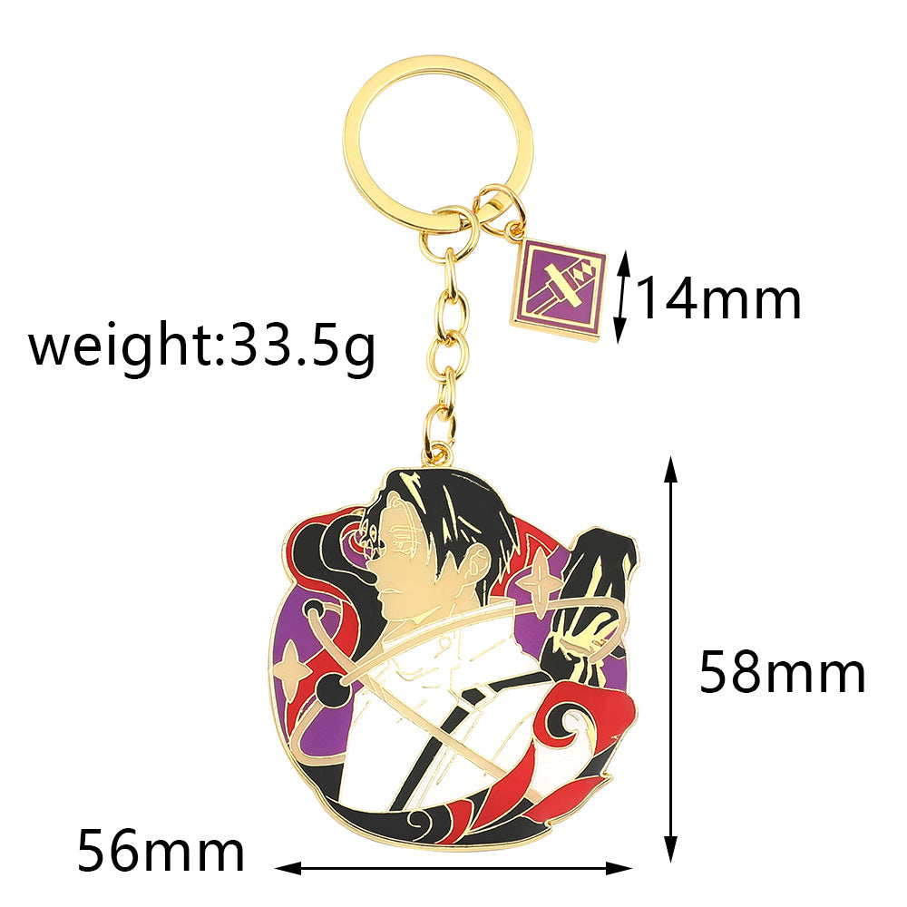 Wholesale Spell Attack Gojo Satoru Metal Pendant Keychain
