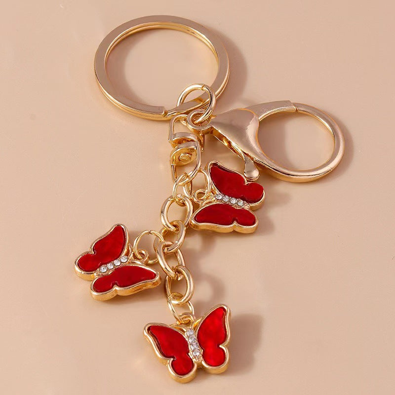 Wholesale Zinc Alloy Butterfly Keychain