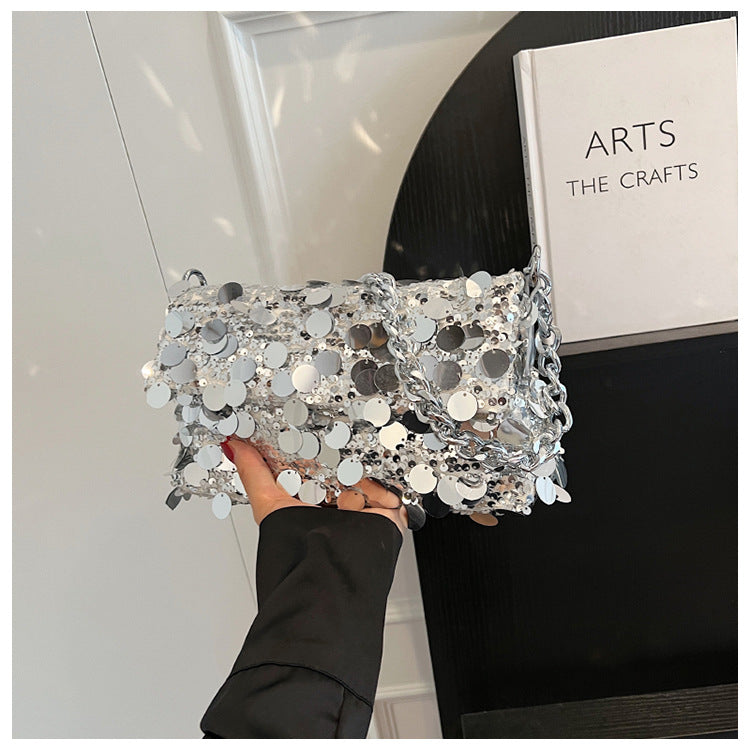 Wholesale Chain Portable Sequin Bags