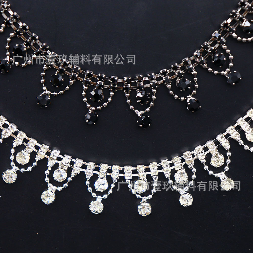 Wholesale Water Diamond Claw Chain Crystal Diamond Chain DIY Patches