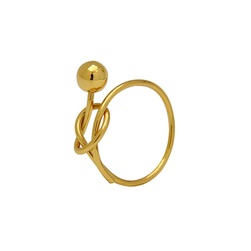 Wholesale Gold Twisted Soft Irregular Ring